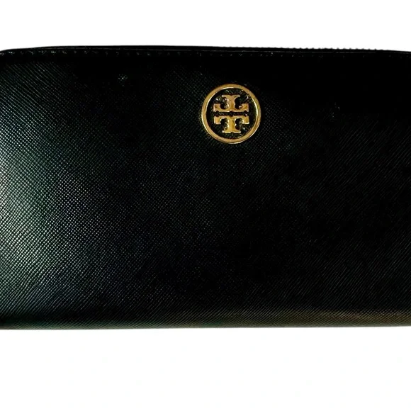 Tory Burch Zip Around Continental Wallet in black - Picture 12 of 12